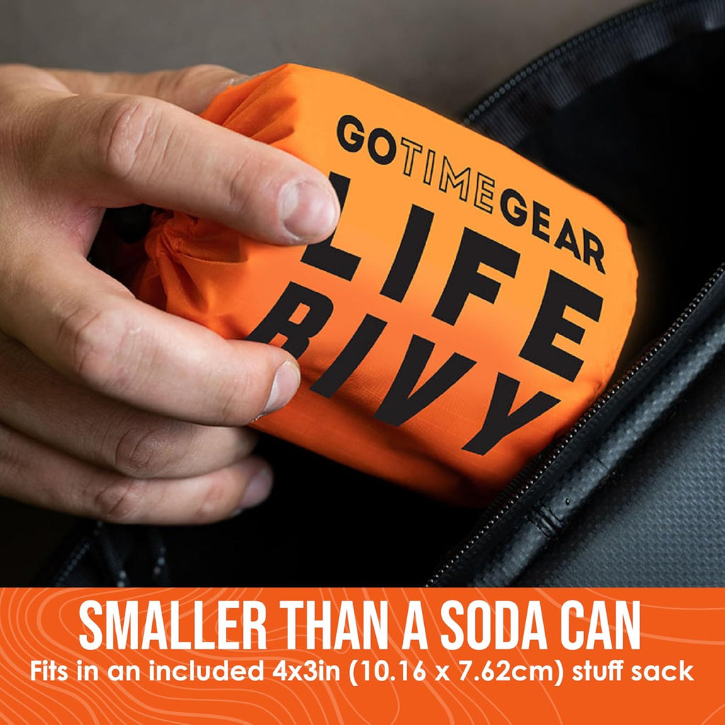 Life Bivy Emergency Survival Sleeping Bag Thermal Bivy - Use as Emergency Bivy Sack, Survival Sleeping Bag, Mylar Emergency Blanket